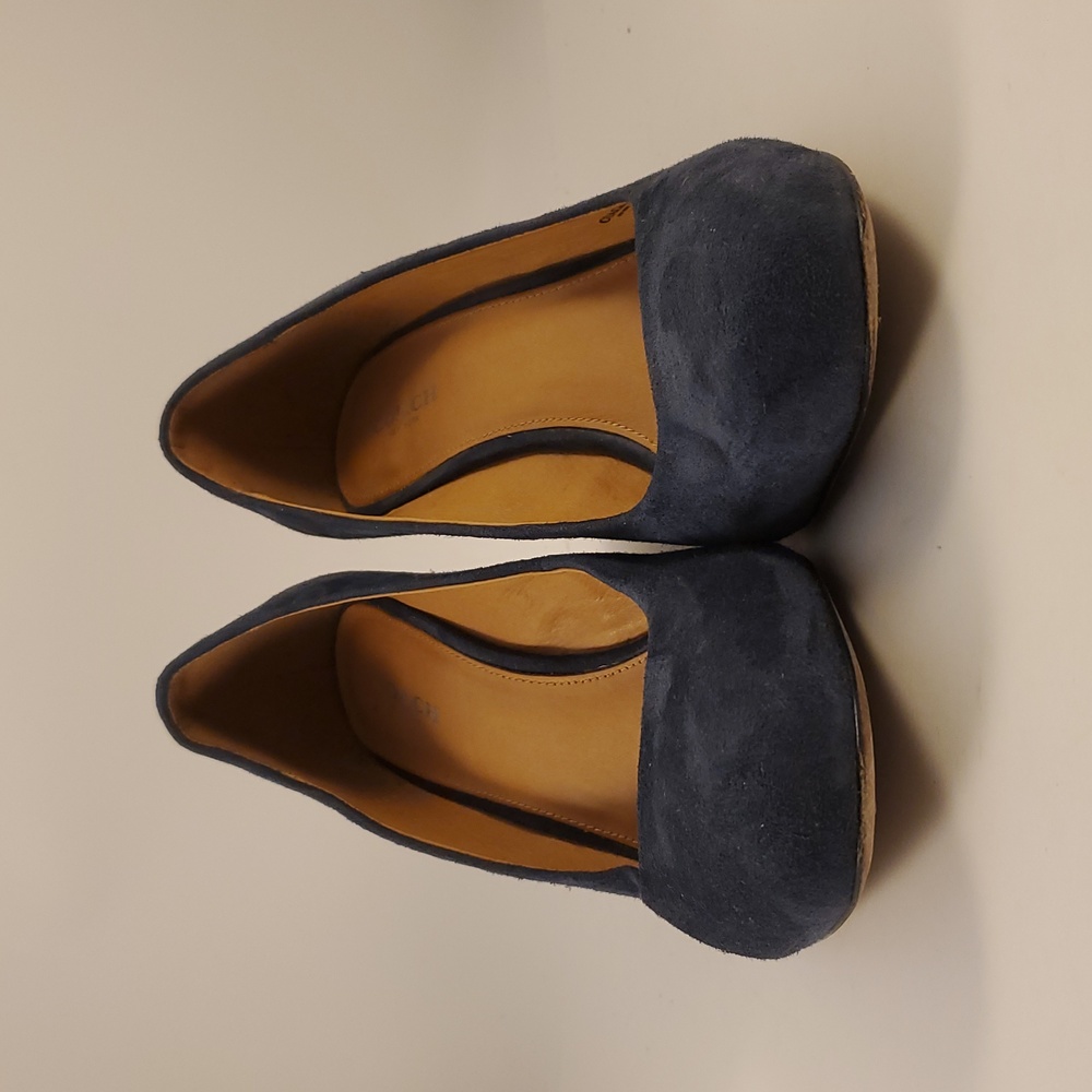 Coach Women's Blue Suede Pumps Size 8 1/2 Style Rileigh - Picture 2 of 11